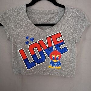 Kansas Jayhawks Cropped Tee